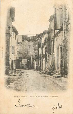 / CPA FRANCE 13 "Saint Mitre, portail de l'avenue d'Istres"