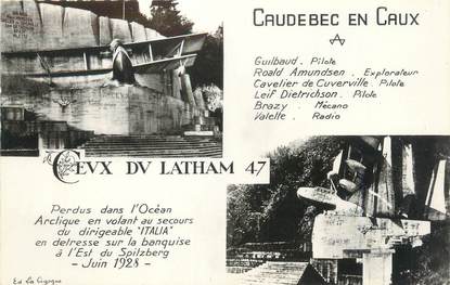 CPSM FRANCE 76 "Caudebec en Caux, monument Latham"