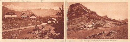 CPA LIVRET FRANCE 38 "Entremont Le vieux, les chalets, le mont Blanc et les Alpes de Savoie"