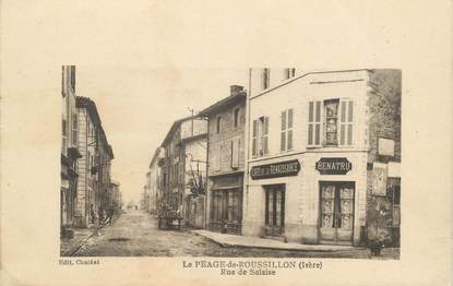 CPA FRANCE 38 "Le Péage du Roussillon, rue de Salaise"