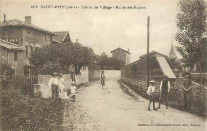 CPA FRANCE 38 "Saint Prim, rte des Roches"