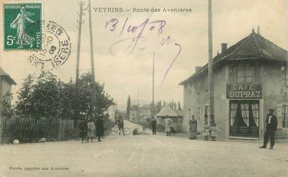 CPA FRANCE 38 "Veyrins, rte des Avenières"