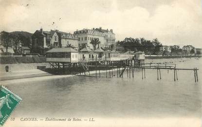 / CPA FRANCE 06 "Cannes, établissement des bains"