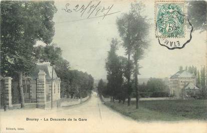 CPA FRANCE 91 " Bouray, ,la gare "