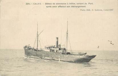 CPA FRANCE 62 "Calais, bateau de commerce"