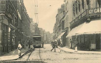 CPA FRANCE 62 "Boulogne sur Mer, rue Victor Hugo"