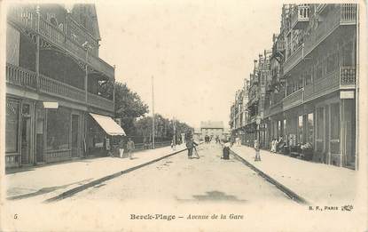 CPA FRANCE 62 "Berck Plage, avenue de la gare"