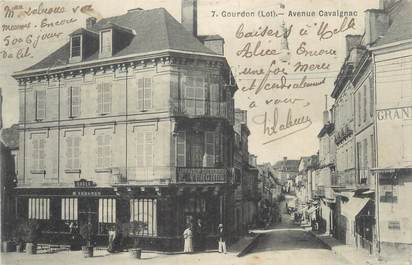 CPA FRANCE 46 " Gourdon, avenue Cavaignac "