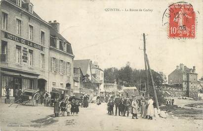 CPA FRANCE 22 " Quintin, route de Corlay "