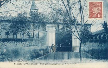 CPA FRANCE 30 " Bagnols sur Cèze, école "