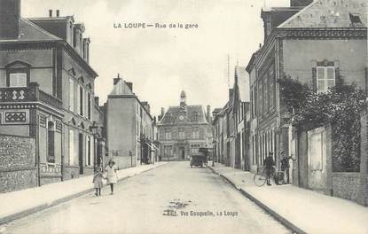 CPA FRANCE 28 " La Loupe, rue de la gare "