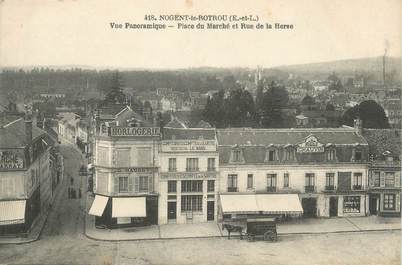 CPA FRANCE 28 " Nogent le Rotrou, place du marché "