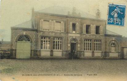 CPA FRANCE 28 " Saint Lubin des Joncherets , école "