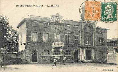 / CPA FRANCE 38 "Saint Priest, la mairie"
