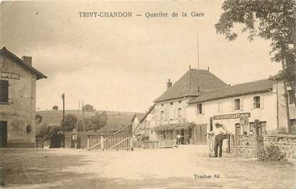 CPA FRANCE 71 "Trivy Chandon, quartier de la gare"