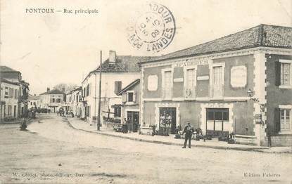 CPA FRANCE 71 "Pontoux, rue Principale"