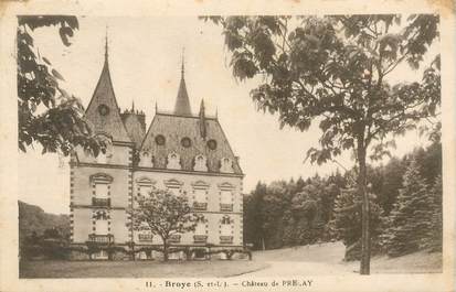 CPA FRANCE 71 "Broye, Chateau de Prelay"