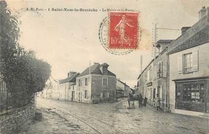 CPA FRANCE 78 "Saint Nom La Brétèche, la mairie et la poste"