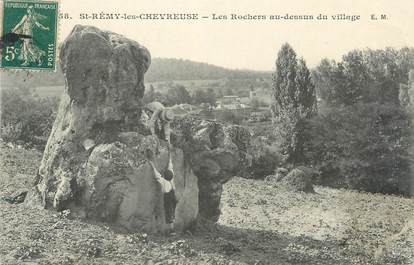 CPA FRANCE 78 "Saint Rémy Les Chevreuse, les rochers au dessus du village"