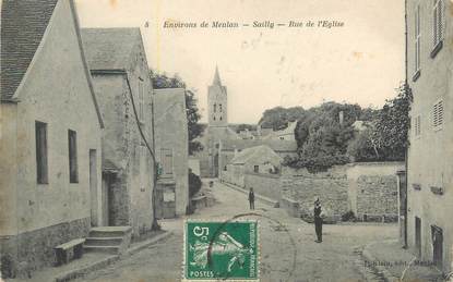 CPA FRANCE 78 "Sailly, rue de l'église"