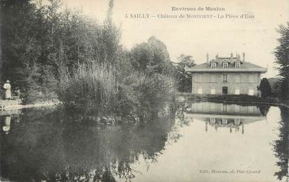 CPA FRANCE 78 "Sailly, château de Montcient, la pièce d'eau"