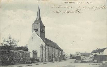 CPA FRANCE 78 "Orvilliers, l'église"