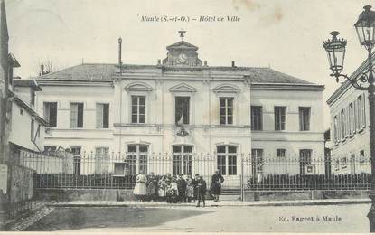 CPA FRANCE 78 "Maule, hôtel de ville"