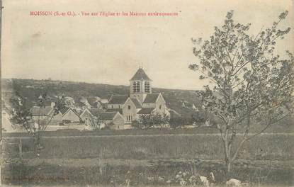 CPA FRANCE 78 "Moisson, vue sur l'église et les maisons"