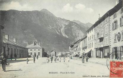 / CPA FRANCE 73 "Modane, place de la gare"