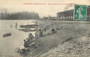 78 Yveline CPA FRANCE 78 "Bonnières sur Seine, bords de Seine et les promenades" / LAVEUSE