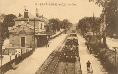 CPA FRANCE 78 "Le Vésinet, la gare" / TRAIN