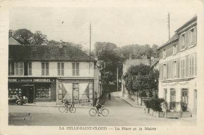 CPA FRANCE 78 "La Celle Saint Cloud, la place et la mairie"