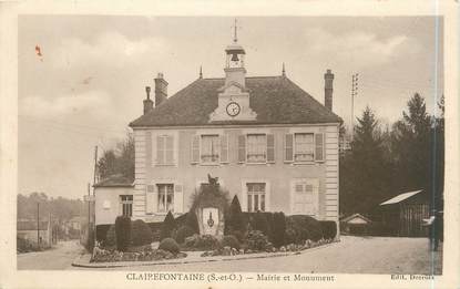 CPA FRANCE 78 "Clairefontaine, mairie et monument"