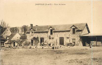 CPA FRANCE 78 "Jambville, cour de ferme "