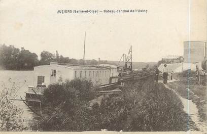 CPA FRANCE 78 "Juziers, bateau cantine de l'usine"