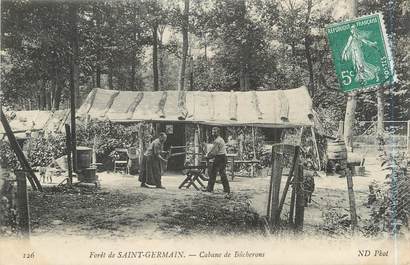 CPA FRANCE 78 "Forêt de Saint Germain en Laye, cabane de bûcherons"