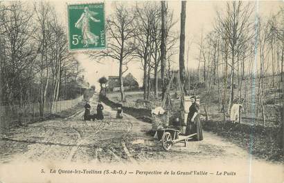 CPA FRANCE 78 "La Queue Les Yvelines, perspective de la grande vallée, le puits"