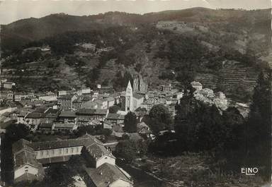 / CPSM FRANCE 07 "Le Cheylard, vue générale et rocher de Chevillière"