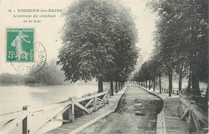 CPA FRANCE 95 "Enghiens les Bains, l'avenue de ceinture et le lac"