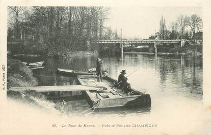 CPA FRANCE 94 "Le tour de Marne, près le Pont de Champigny"