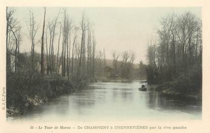 CPA FRANCE 94 "Le tour de Marne, De Champigny à Chennevières par la rive gauche"