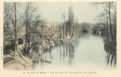 CPA FRANCE 94 "Le tour de Marne, vue du pont de Champigny"