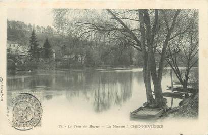 CPA FRANCE 94 "Le tour de Marne, la Marne à Chennevières "