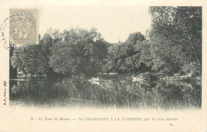 CPA FRANCE 94 "Le tour de Marne, de Champigny à la Varenne par la rive droite"