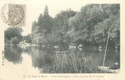 CPA FRANCE 94 "Le tour de Marne, vers Champigny, bras gauche de la rivière"