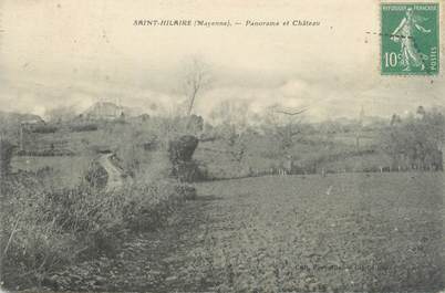 CPA FRANCE 53 "Saint Hilaire, panorama et château"