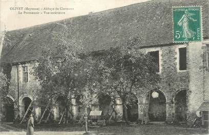 CPA FRANCE 53 "Olivet, abbaye de Clermont, le promenoir"