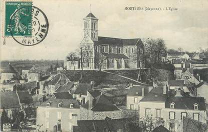 CPA FRANCE 53 "Montsurs, l'église"