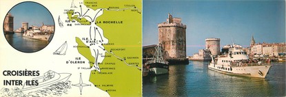 CPSM LIVRET FRANCE 17 "La Rochelle" / BATEAU