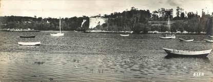 CPSM PANORAMIQUE FRANCE 22 "Le Guildo, le château Gilles de Bretagne"